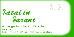 katalin harant business card